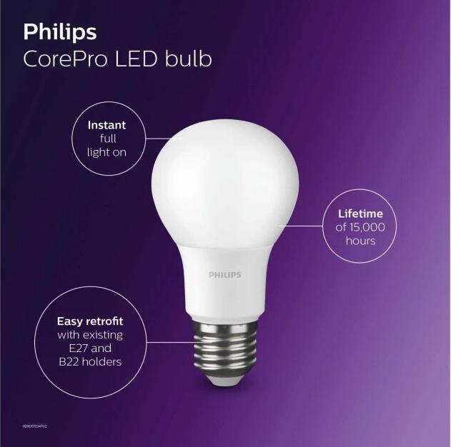 Image du produit Philips Professional CorePro LED 5,5-40W/827 57757800 E27 470lm 200° mat EEK F (E27, 4.90 W, 470 lm, 1 x, F)