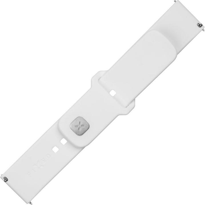 Productafbeelding Fixed Siliconen rem til Smartwatch Universeel 22 mm Hvid