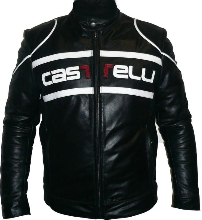 Actual product image Castelli imited edition vintage cafe racer eather jacket (L)