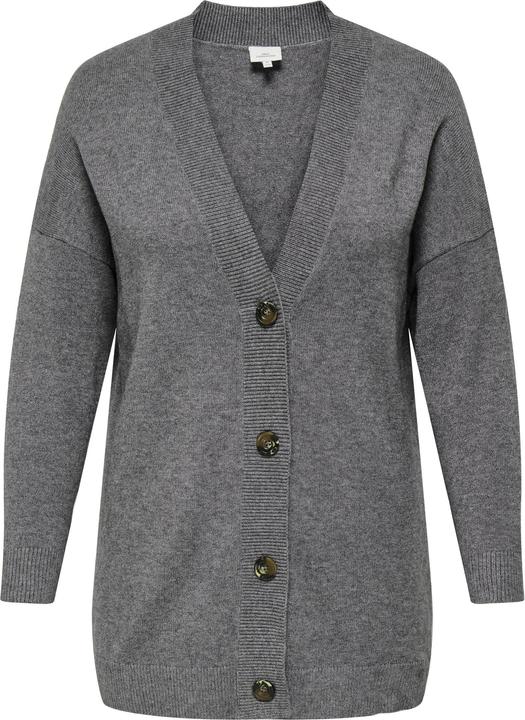 Only Knit Fit V-Ausschnitt Curve Tief angesetzte Schulter Strickjacke Strickjacke