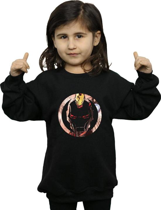 Immagine prodotto Iron Man Montage Symbol Felpa Ragazze (152, 158)