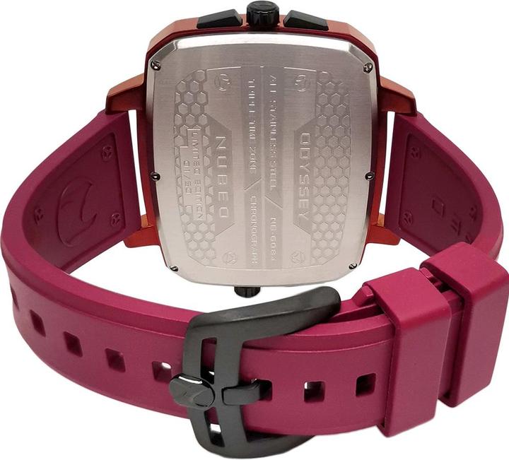 Actual product image Nubeo NB-6084-02 Men's watch Odyssey Triple Time-Zone Limited 58mm 5ATM (Chronograph)