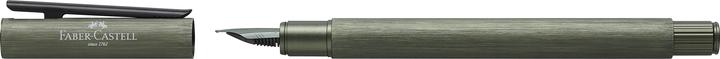 Actual product image Faber-Castell Stylo-plume Neo Slim Aluminium vert F (Olive green)