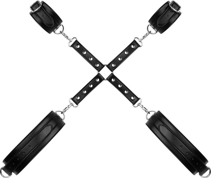 Actual product image Bedroom Fantasies Cuffs & Hogtie Set - Black
