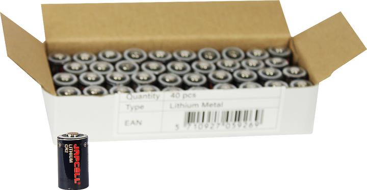 Actual product image Japcell Lithium (40 pcs., CR2)