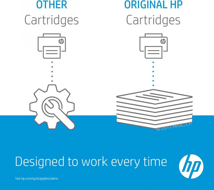 Label énergétique HP Encre grand format N° d'origine CH644A (Y)