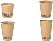 Actual product image Papstar Pure" paper drinking cup, 0.4 l, brown (50 x)
