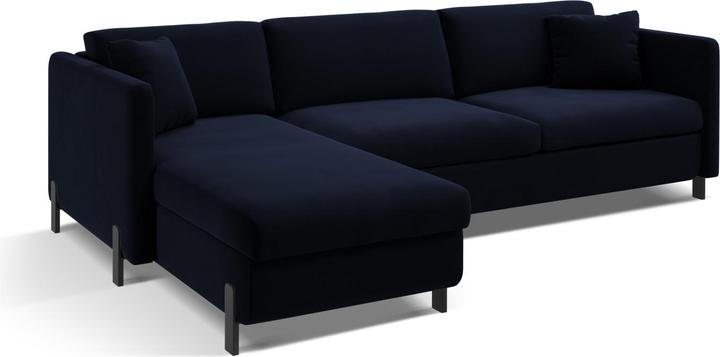 Image du produit Micadoni Canapé D'Angle Velours Gauche Convertible, "Gloria", 4 Places, 260x170x80Fabriqué en Europe (Canapé d'angle)