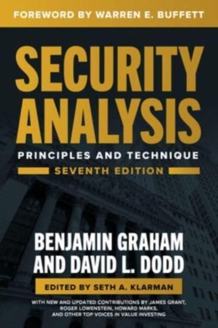 Produktbild Security Analysis 7th Edition (Englisch, Graham Benjamin, Dodd David, 2023)