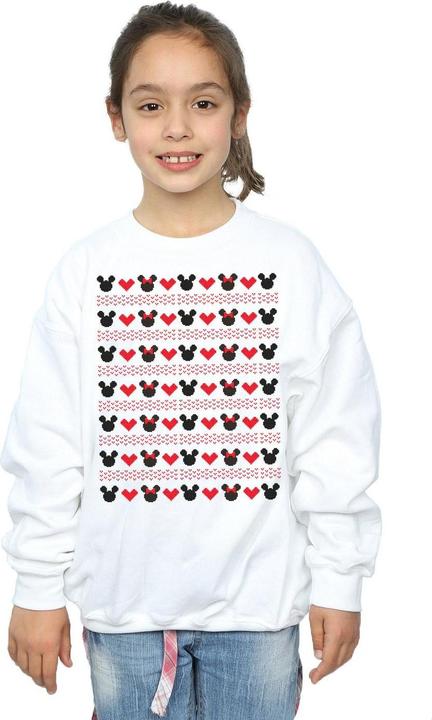 Immagine prodotto Disney Mickey And Minnie Christmas Hearts Felpa Ragazze (140, 146)