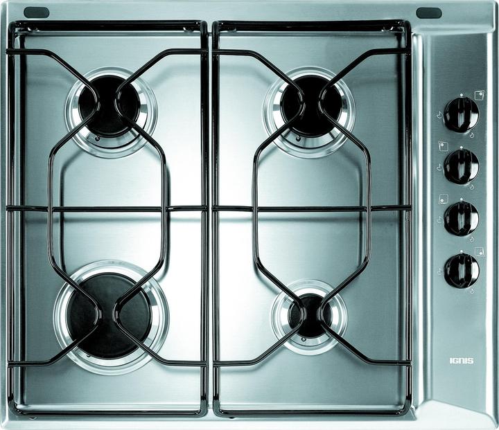 Actual product image Indesit PAA 642 IX/I WE1 Stainless steel Built-in 58 cm Gas 4 Cooker(s)