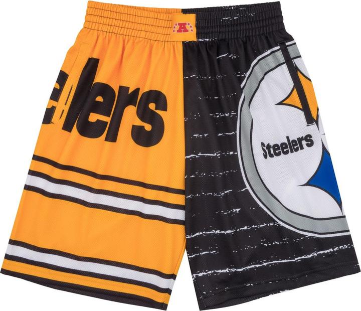Actual product image Mitchell & Ness M&N Pittsburgh Steelers JUMBOTRON 3.0 Basketball Shorts - L (L)