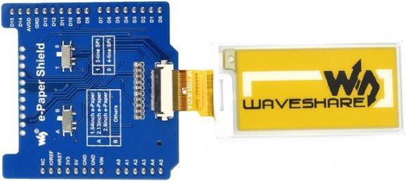 Actual product image WaveShare Universal Raw Driver e-Paper Shield for Arduino and NUCLEO