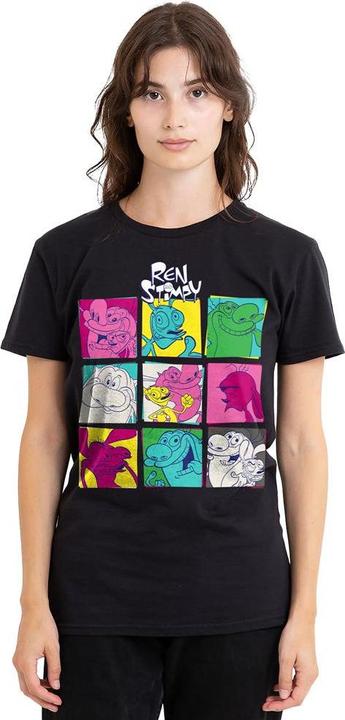 Actual product image Ren & Stimpy Unisex Adult Warhol 2 T-Shirt (L)