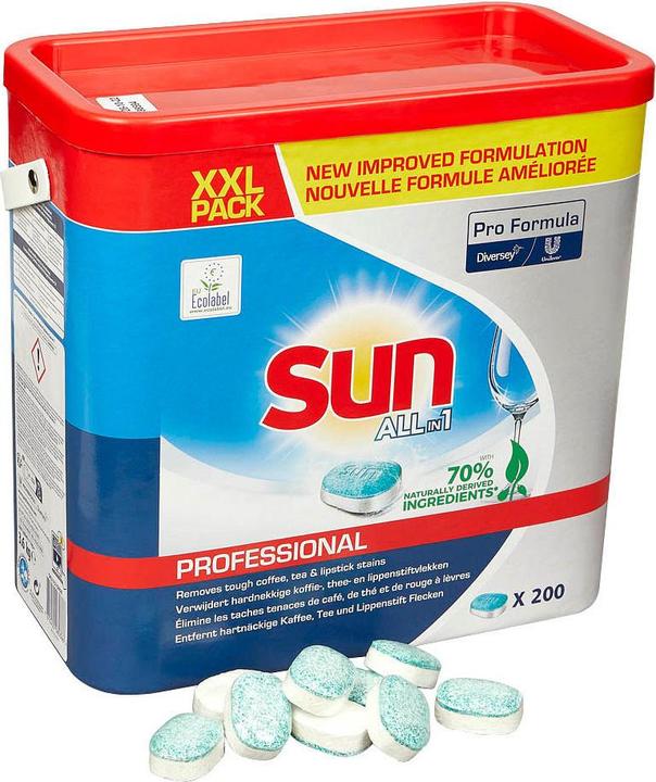 Sun Spülmaschinentabs (Tabletten, 200 Waschgänge)