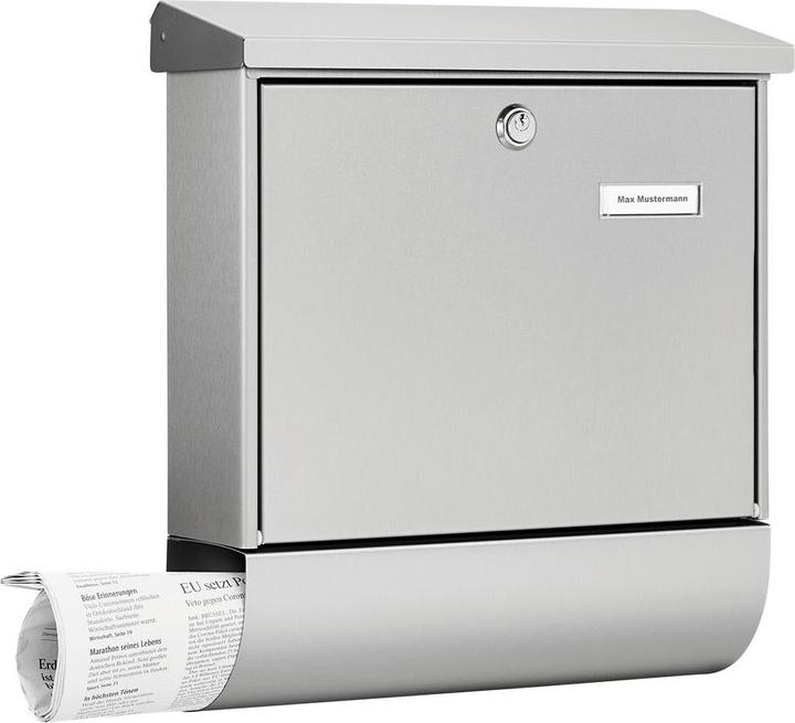 Actual product image Burg Wächter 8150 Stainless steel mailbox AMR