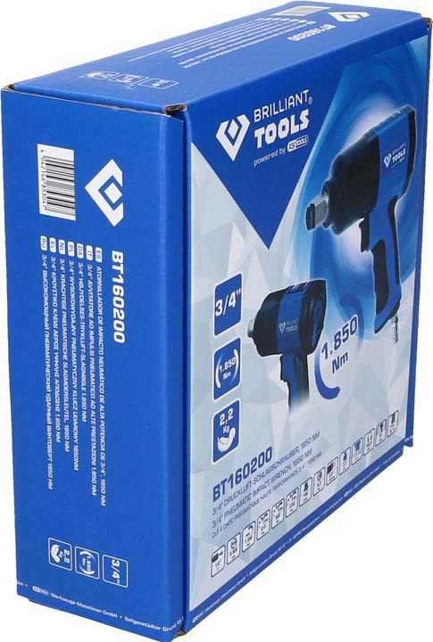Actual product image Brilliant Tools BT160200 3/4 air impact wrench (Air blast)