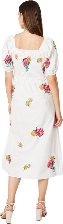 Actual product image Dorothy Perkins Womens/Ladies Embroidered Poplin Shirred Midi Dress (40 D)