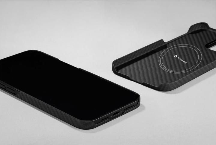 Actual product image Pitaka MagEz Case 3 1500D iPhone 14 Pro Max Black/Grey Twill (Apple iPhone 14 Pro Max)