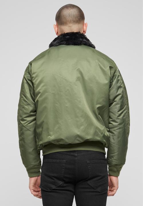 Produktbild Brandit MA2 Fur Collar Outdoorjacke Grösse L Farbe Oliv (L)