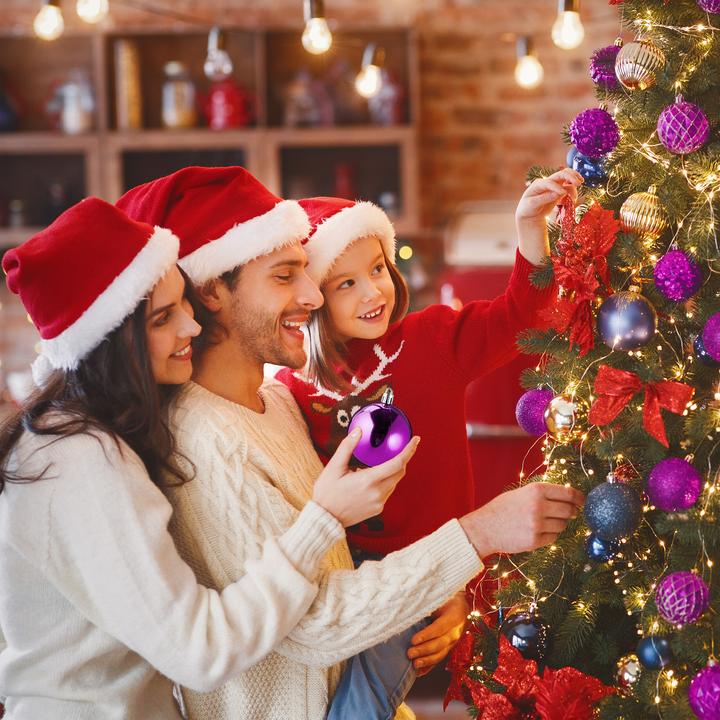 Image du produit Relaxdays ensemble de 100 boules de Noël (100 -pièce)