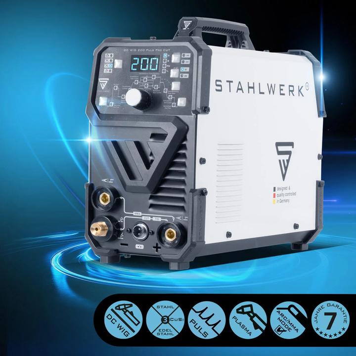 Image du produit Stahlwerk Poste à souder combiné DC TIG 200 Puls Pro CUT 4-en-1