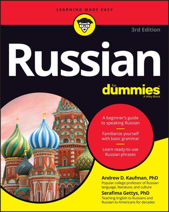 Actual product image Russian For Dummies (English, Andrew D. Kaufman, Serafima Gettys, 2022)
