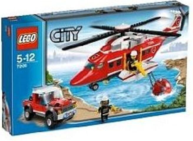 Produktbild LEGO City Brandweerhelikopter - 7206 (7206, LEGO City)