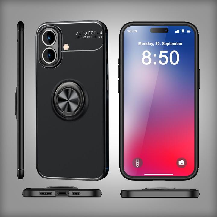 Produktbild Nalia Matte Ring Silikon Hülle (Apple iPhone 16 Plus)