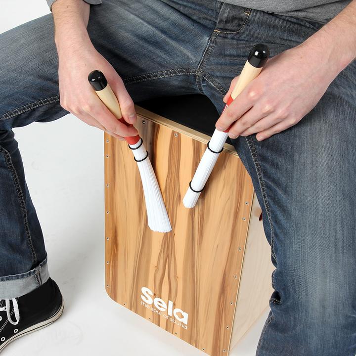 Image du produit Sela SE036 Cajon Brush avec 250 fibres de nylon (Cajón)