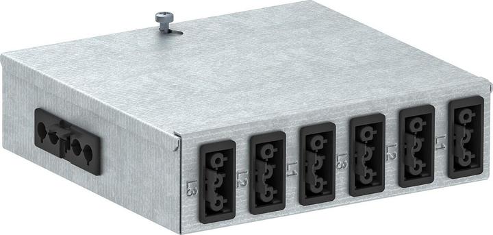 Produktbild OBO Bettermann OBO UVS-6S2SA Unterflurverteiler mit Steckanschluss 160x150x (Verteiler)