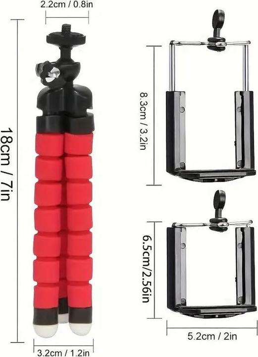 Produktbild Kikkerland Smartphone Tripod (Schaumstoff, Textil, Kunststoff)