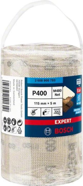 Actual product image Bosch Professional Zubehör Expert M480 abrasive net roll, 115 mm, 5 m, G 400 (400)