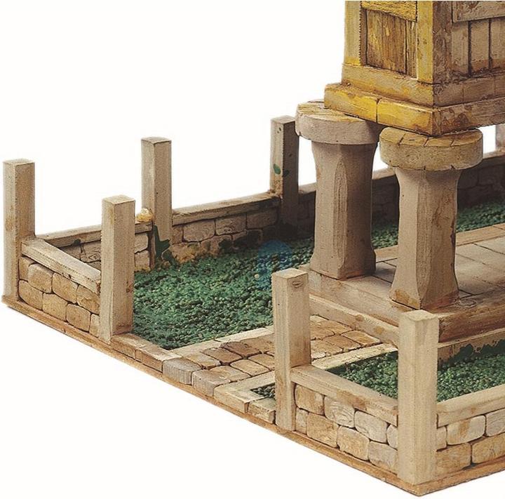 Actual product image Block Cuit. 3D ceramic model kit - Galician «Hórreo» granary (33 x 24 x 26 cm)