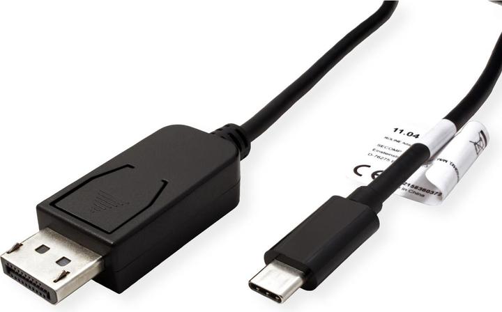 Image du produit Roline Câble adaptateur USB type C-DP 1m v1.4 8K60Hz ST/ST (USB-C, 100 cm)