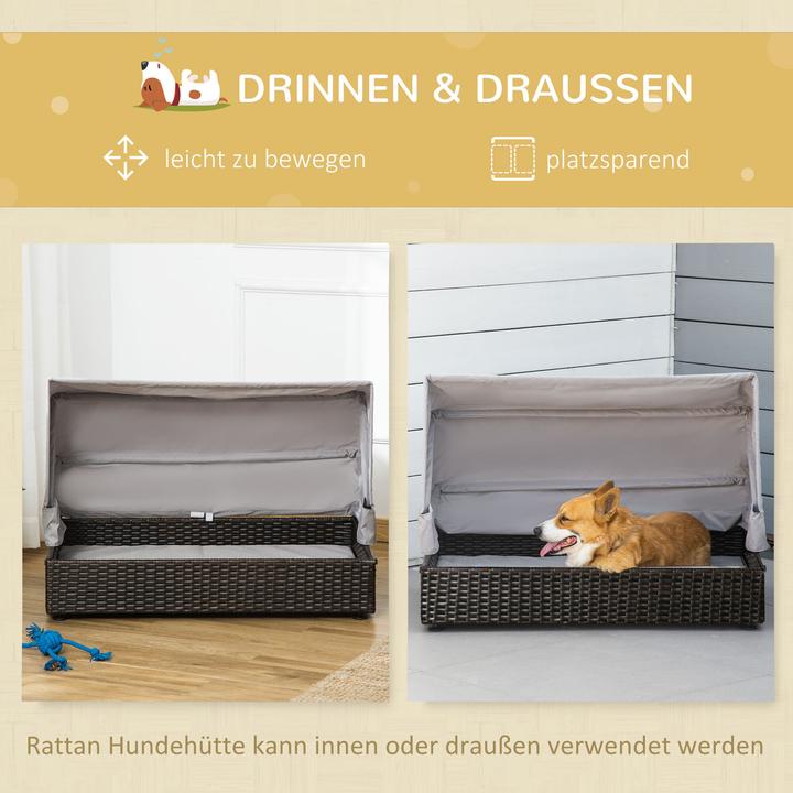 Image du produit PawHut Niche pour chien avec coussin (Niche pour chien)