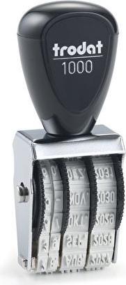 Produktbild Trodat Datumsstempel Classic 1000 Abmessung der Stempelfläche: 20 x 3 mm ( Ausführung der Drucktexte: Mo...