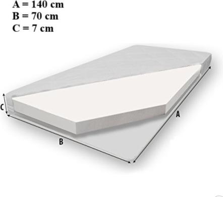 Actual product image ADRK Furniture Bed with mattress TRACTOR YELLOW 140x70 (140 x 70 cm)