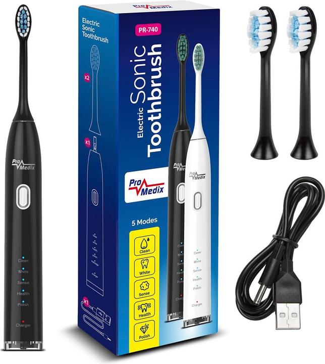 Image du produit Promedix PR-740 B sonic dantų šepetėlis Juodas (Brosse à dents sonique)