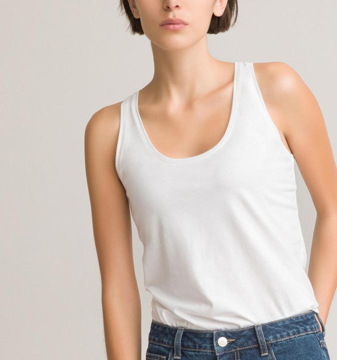 Actual product image La Redoute Collections Sleeveless top with swimmer back (XS)
