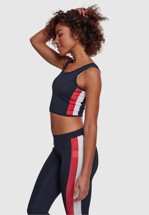 Actual product image Urban Classics Ladies Side Stripe Cropped Zip Top (XL)