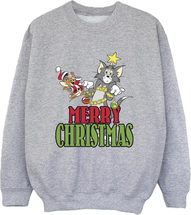 Tom & Jerry Merry Christmas Baubles Sweatshirt Jungen