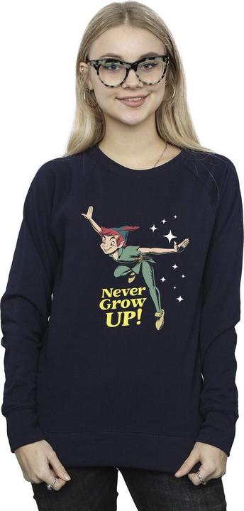 Actual product image Disney Womens/Ladies Peter Pan Never Grow Up Sweatshirt (L)