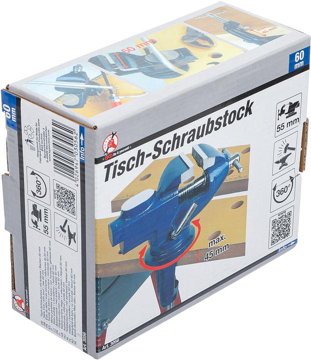 Image du produit BGS Étau de table | avec enclume | mâchoires de 60 mm (60 mm)