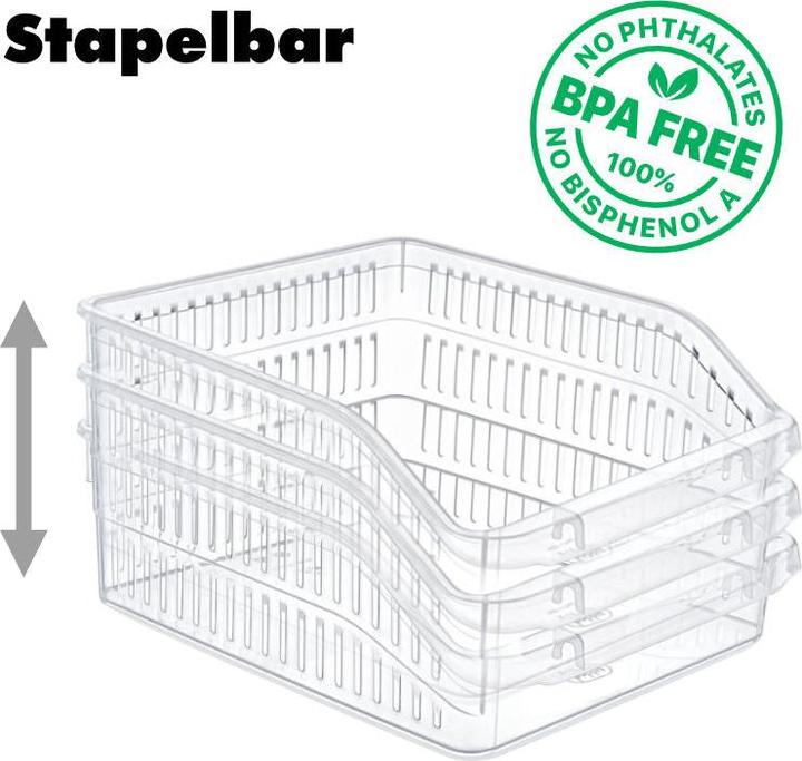 Produktbild Hermex Kühlschrank-Box Kühlschrankorganizer Aufbewahrungsbox Küchenbehälter