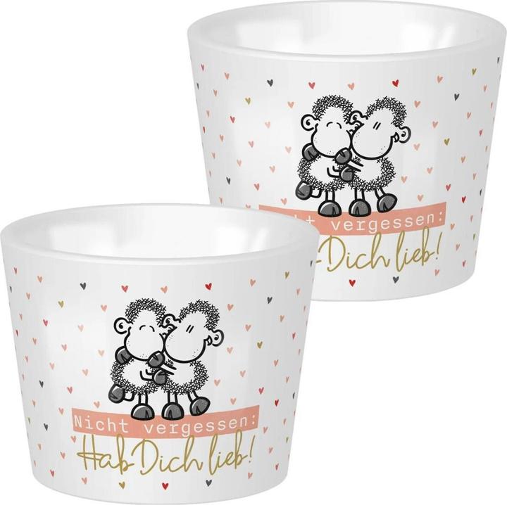 Image du produit Sheepworld Coquetier Je t'aime Blanc (2 x)