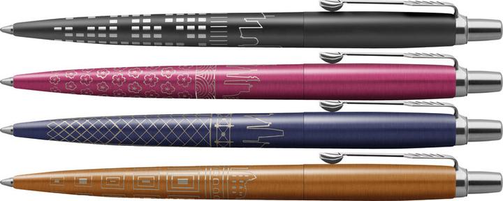 Immagine prodotto Parker Pen Parker Jotter SE New York City Penna a sfera M (Nero/argento, 1 x)
