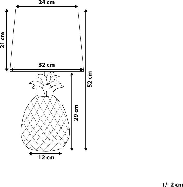 Actual product image Beliani Pineapple (E27)