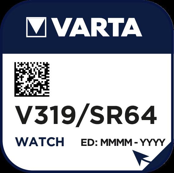 Produktbild Varta V319 (1 Stk., SR64, 21 mAh)