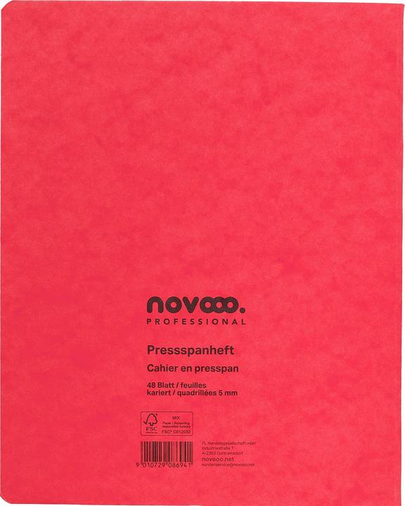 Produktbild Novooo Pressspanheft (175 x 220 mm, Kariert)